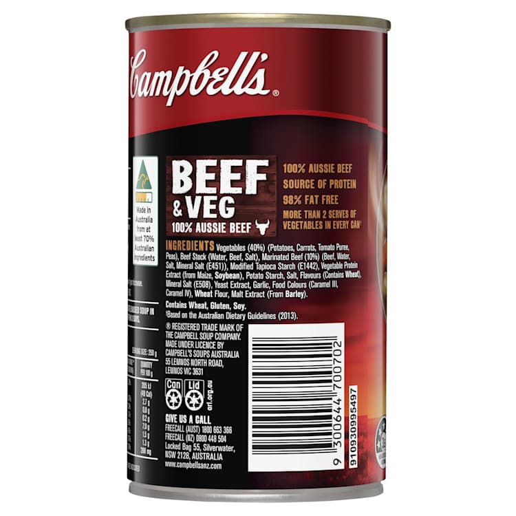 Campbell's Chunky Canned Soup Beef Hearty & Filling