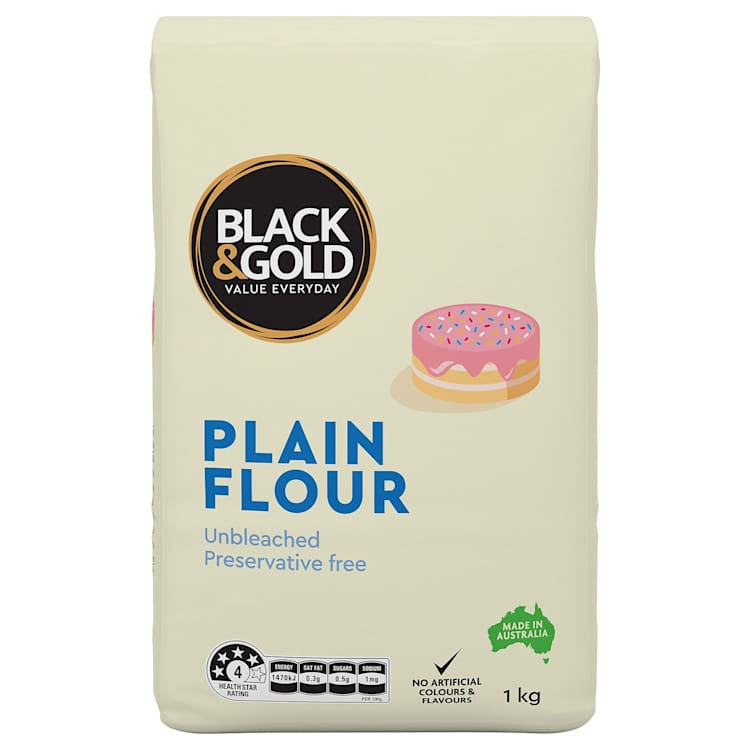 Black & Gold Plain Flour