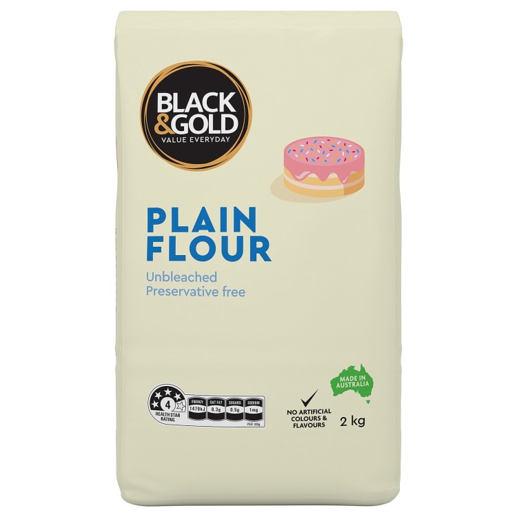 Black & Gold Plain Flour