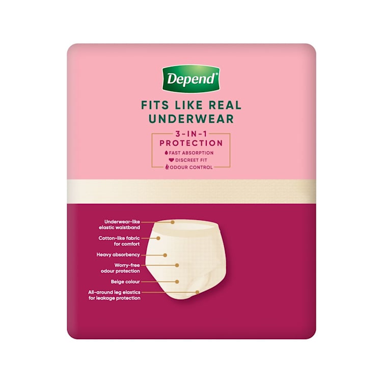 Depend Real Fit For Women Underwear Extra Large