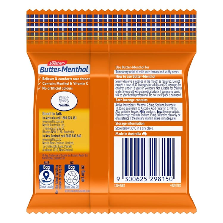 Allen's Butter-Menthol Throat Lozenge