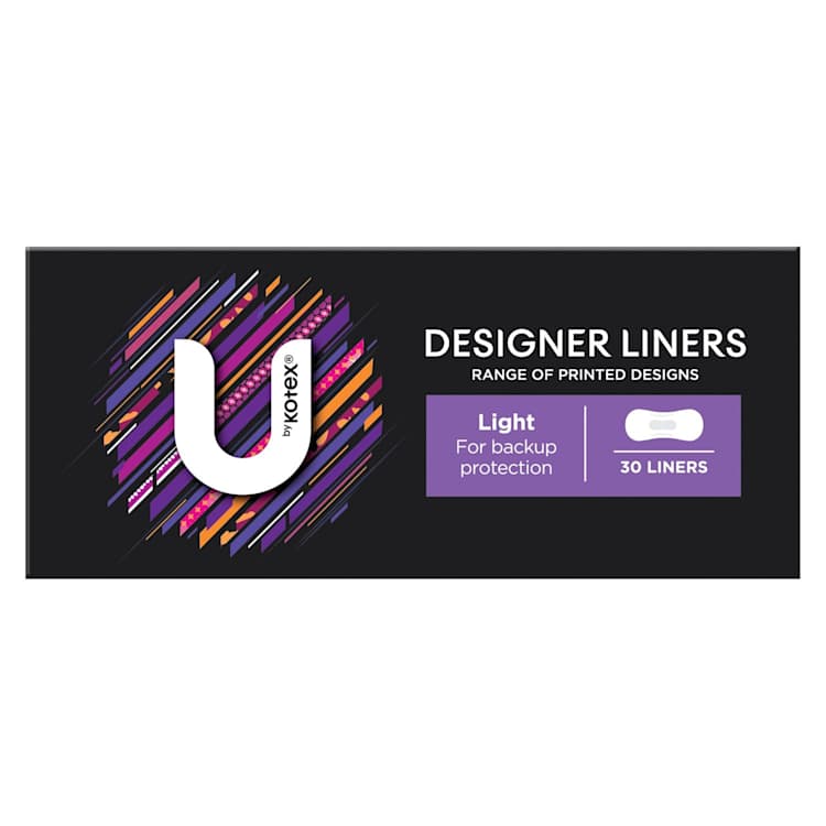U By Kotex Protect Liners with Design