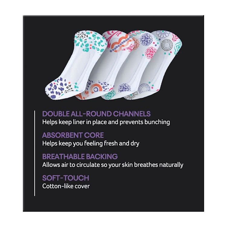 U By Kotex Protect Liners with Design