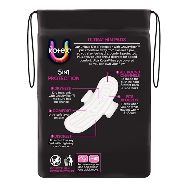 U By Kotex Super Ultrathins With Wings