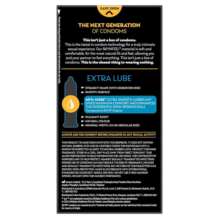 SKYN Extra Lube Condoms
