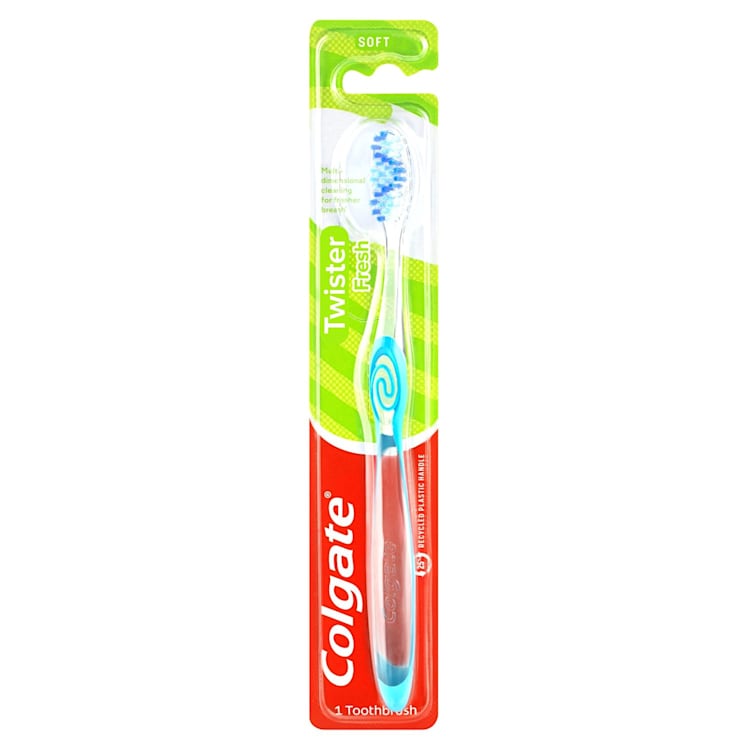 Colgate Twister Deep Cleaning Toothbrush with Spiral Bristles Soft