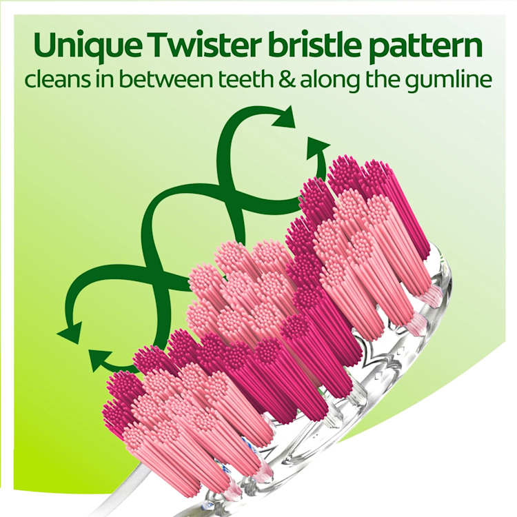 Colgate Twister Deep Cleaning Toothbrush with Spiral Bristles Soft