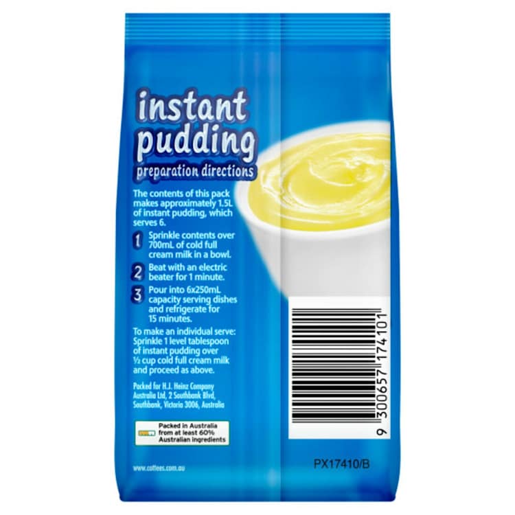 Cottee's Instant Vanilla Pudding
