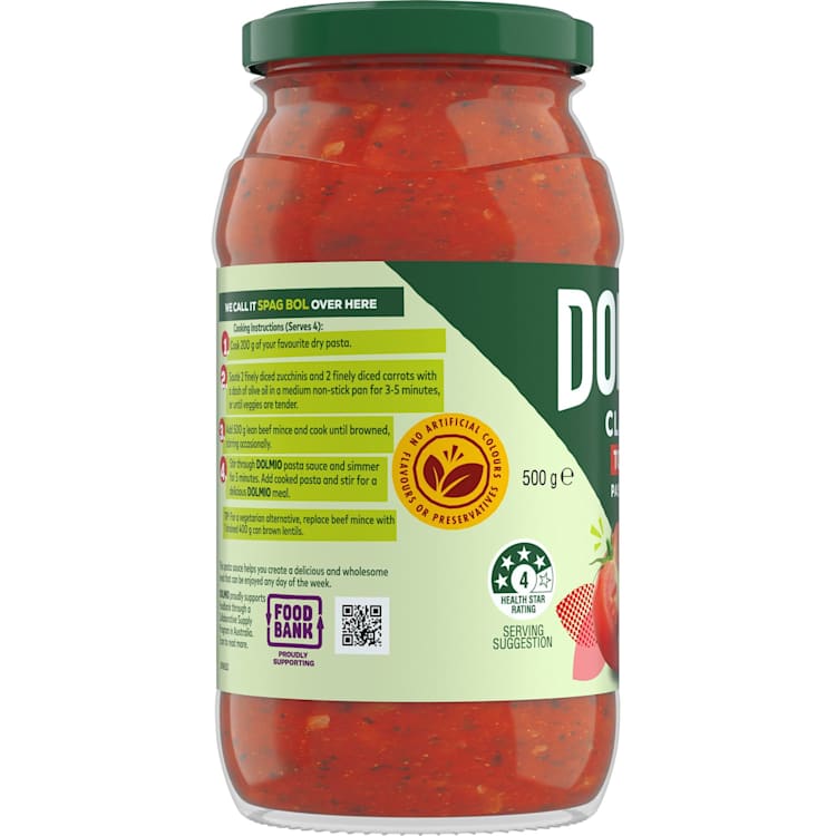 Dolmio Classic Tomato Pasta Sauce