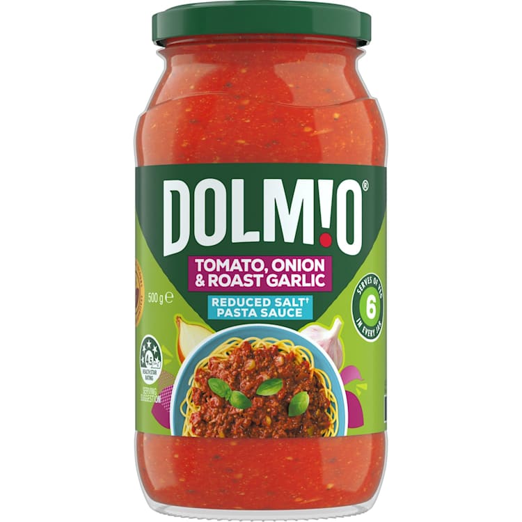 Dolmio Extra Reduced Salt Tomato, Onion & Roasted Garlic