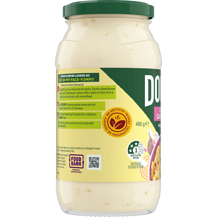 Dolmio Creamy Carbonara Pasta Sauce