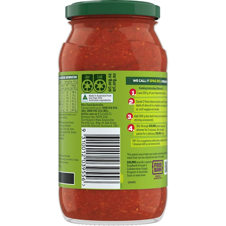 Dolmio Extra Italian Herbs Pasta Sauce