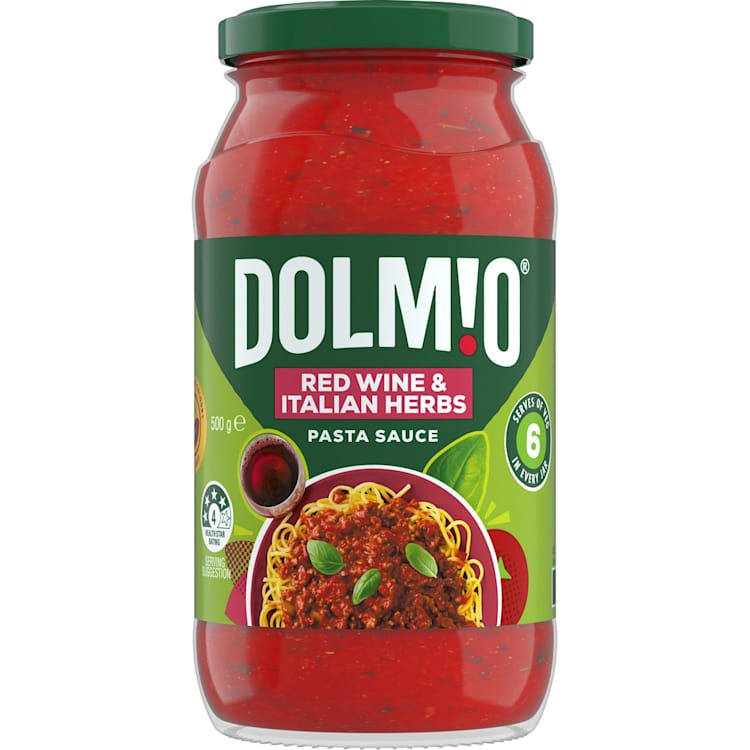 Dolmio Extra Red Wine and Italian Herbs Pasta Sauce