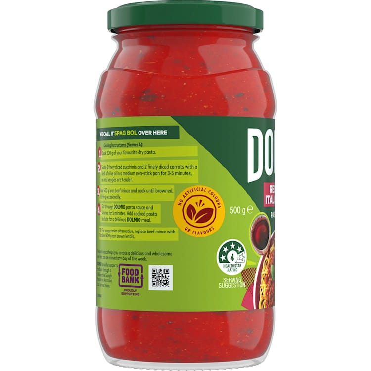 Dolmio Extra Red Wine and Italian Herbs Pasta Sauce