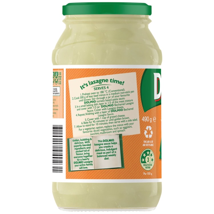 Dolmio Bechamel Lasagne Sauce | IGA Shop Online