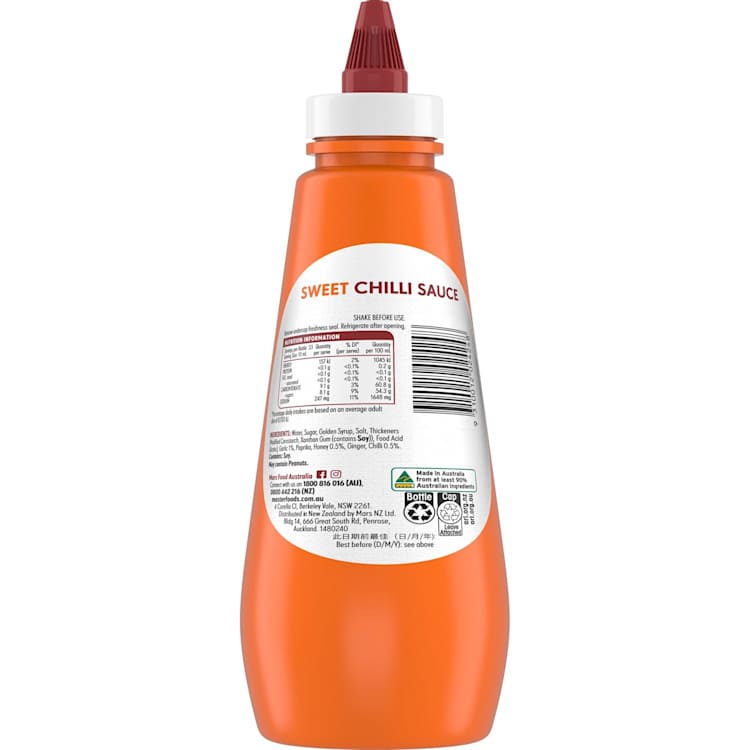 MasterFoods Sweet Chilli Sauce Mild