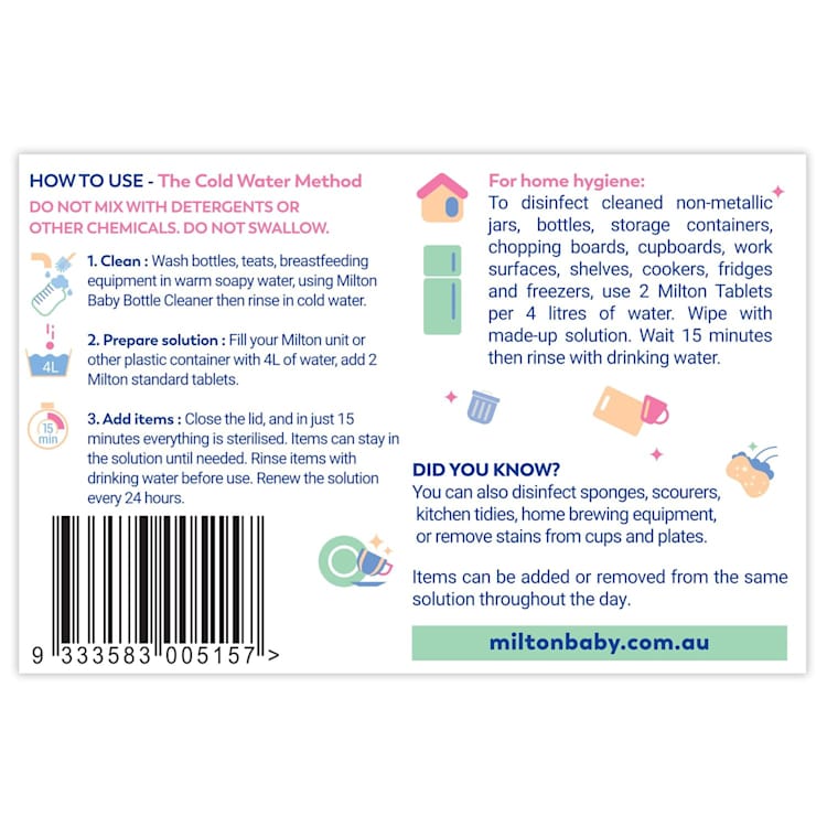 Milton Anti Bacterial Tablets