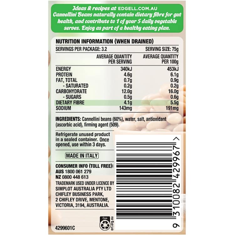 Edgell Cannellini Beans