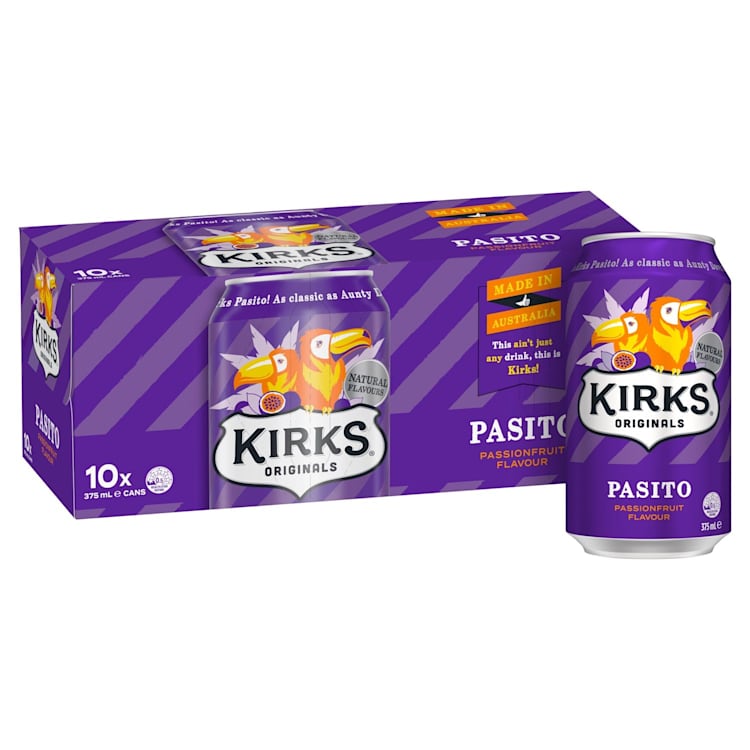 Kirks Pasito Multipack Cans Soft Drink 