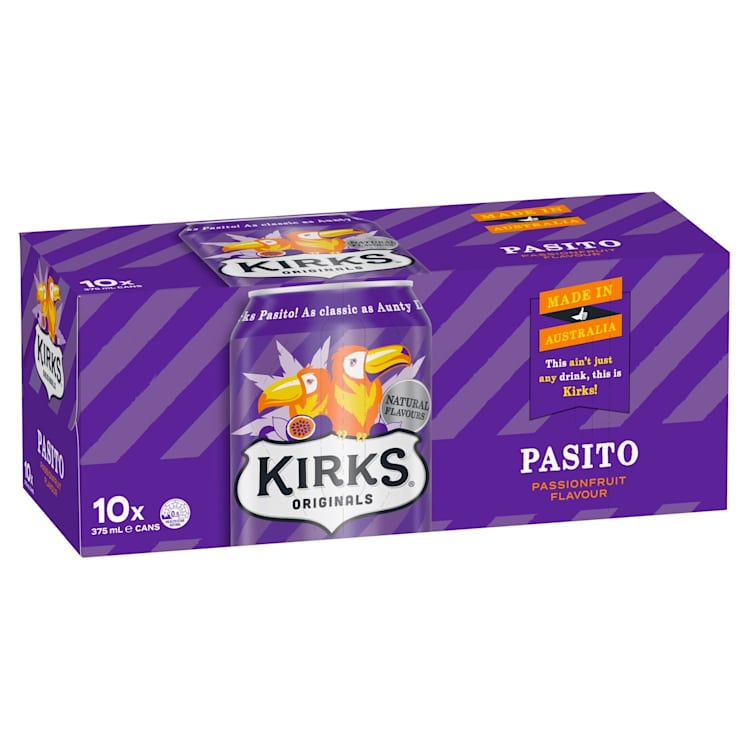 Kirks Pasito Multipack Cans Soft Drink 