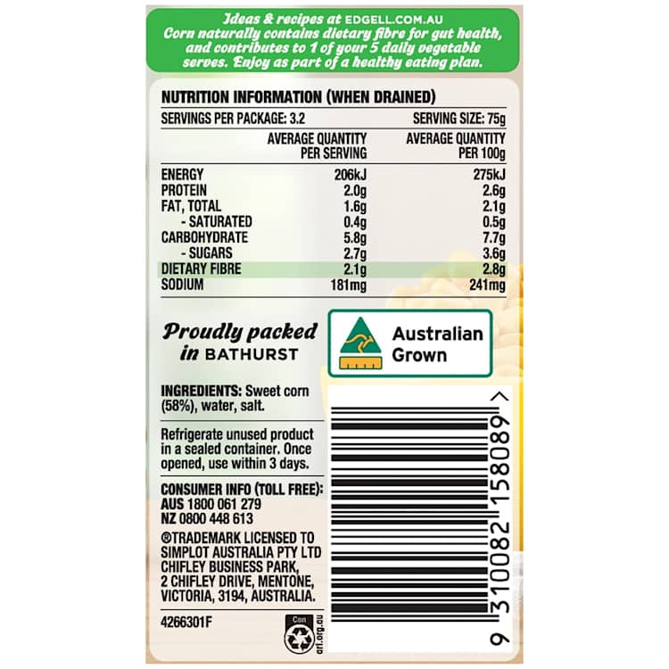 Edgell Corn Kernels