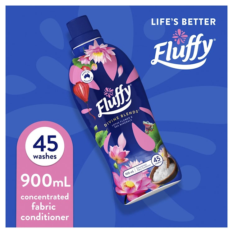 Fluffy Divine Blends Ultra Fabric Softener Lotus & Sea Minerals