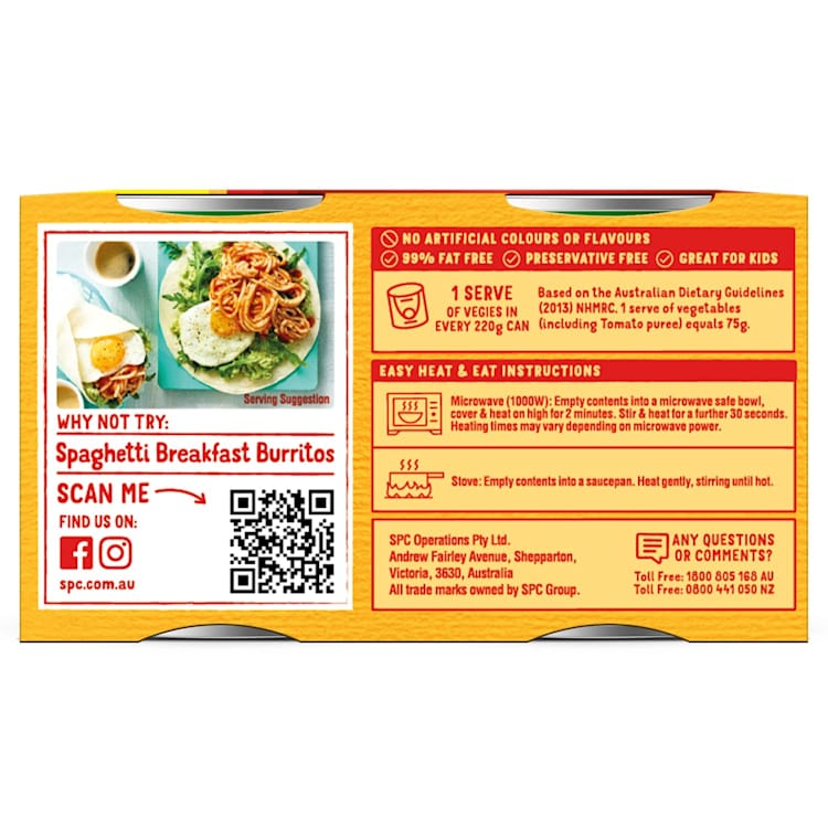 SPC Spaghetti Rich Tomato Sauce