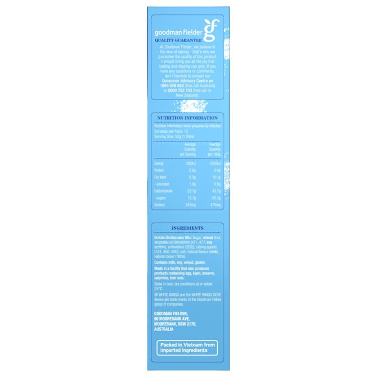 White Wings Classics Golden Butter Cake Mix