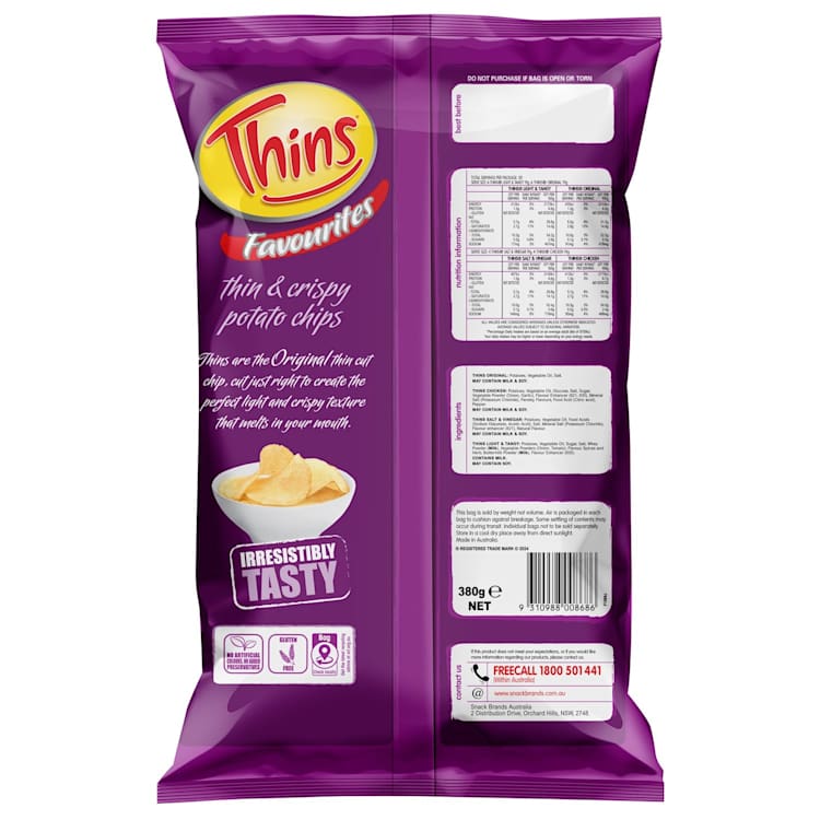 Thins Chips Multipack Thins Variety