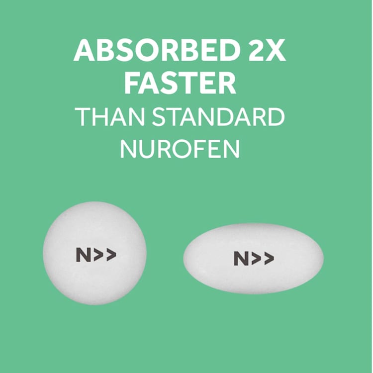 Nurofen Zavance Fast Pain Relief Caplets 256mg Ibuprofen
