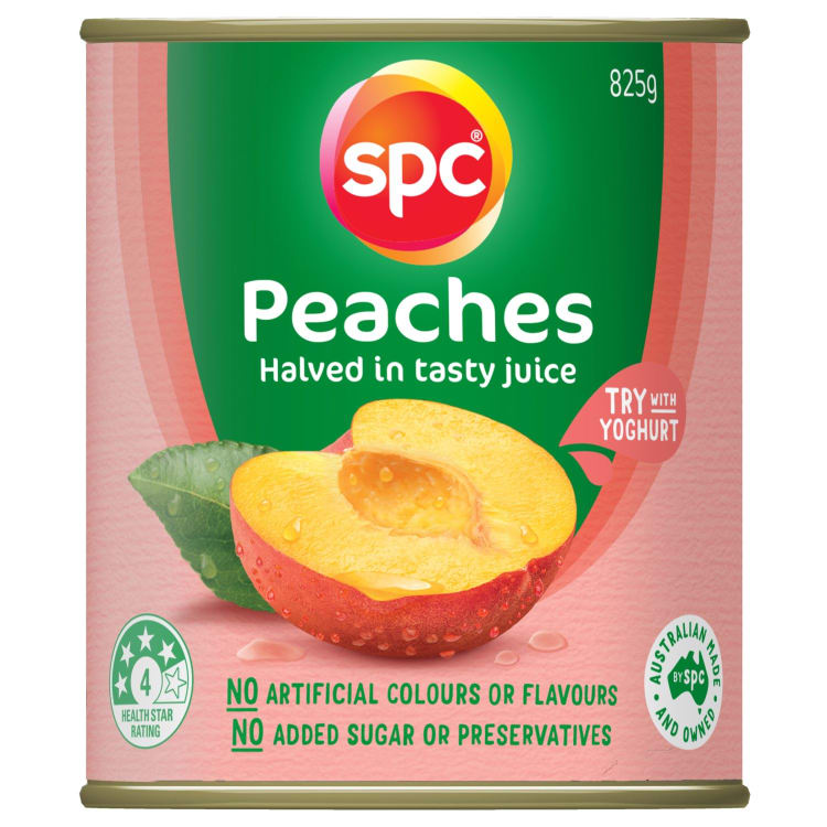SPC Peaches Halved in Juice