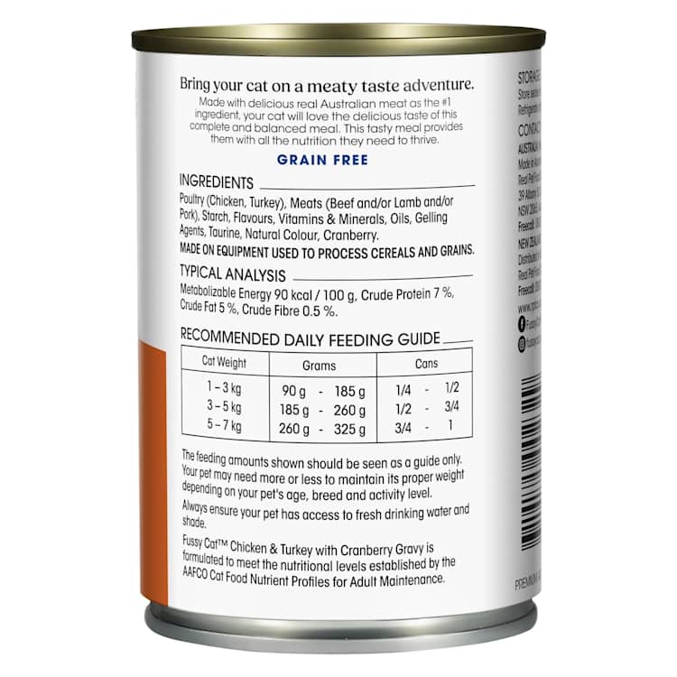 Fussy Cat Grain Free Chicken & Turkey With Cranberry Wet Cat Food
