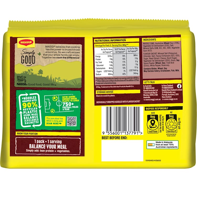 Maggi 2 Minute Instant Beef Noodles