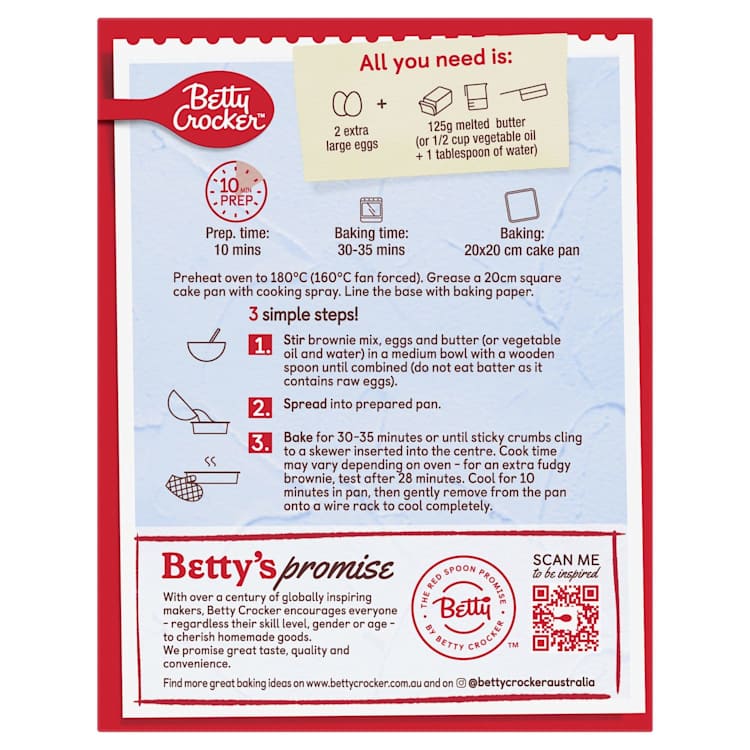 Betty Crocker Triple Chocolate Fudge Brownie Mix