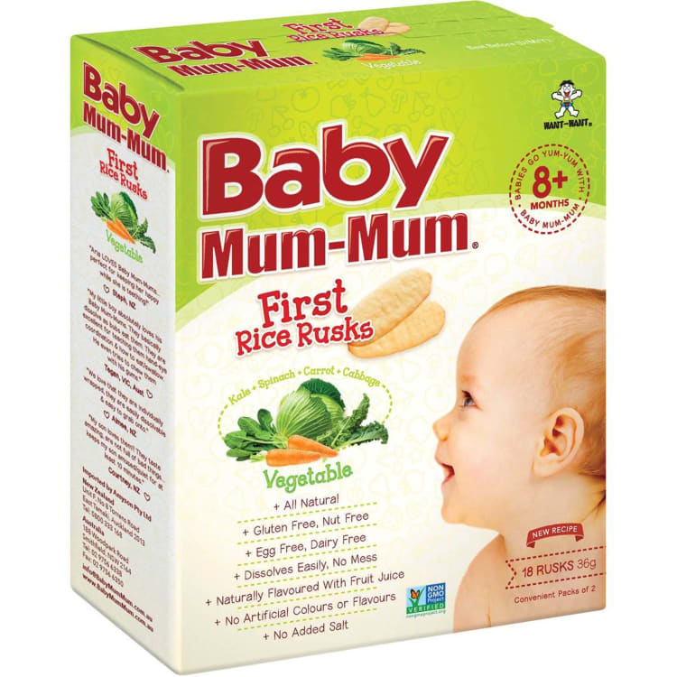Baby Mum Mum Snack Original Rice Rusk