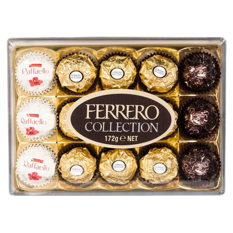 Ferrero Rocher Rafaello Chocolate Christmas Gift Box- with Almond and  Coconut