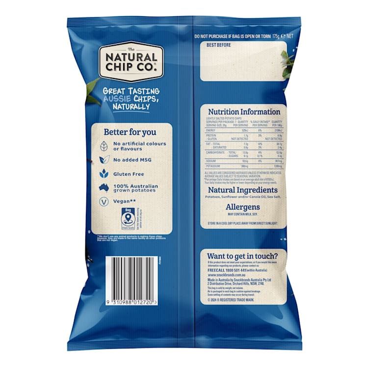 The Natural Chip Co. Lightly Salted Chips