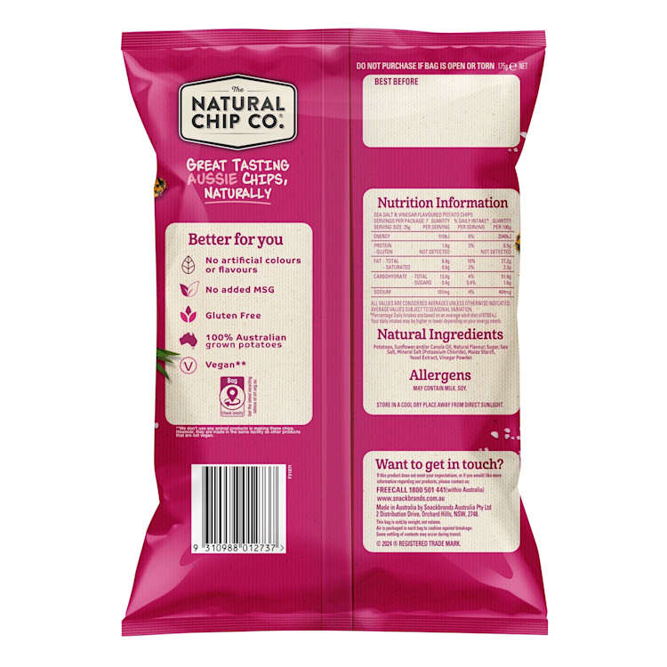 The Natural Chip Co. Sea Salt & Vinegar Chips