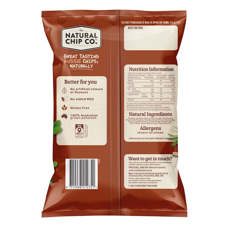 The Natural Chip Co. Honey Soy Chicken Chips