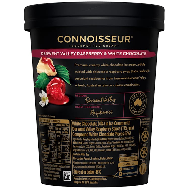 Connoisseur Ice Cream Derwent Valley Raspberry