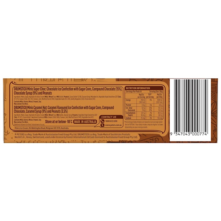 Peters Drumstick Mini Chocolate Caramel