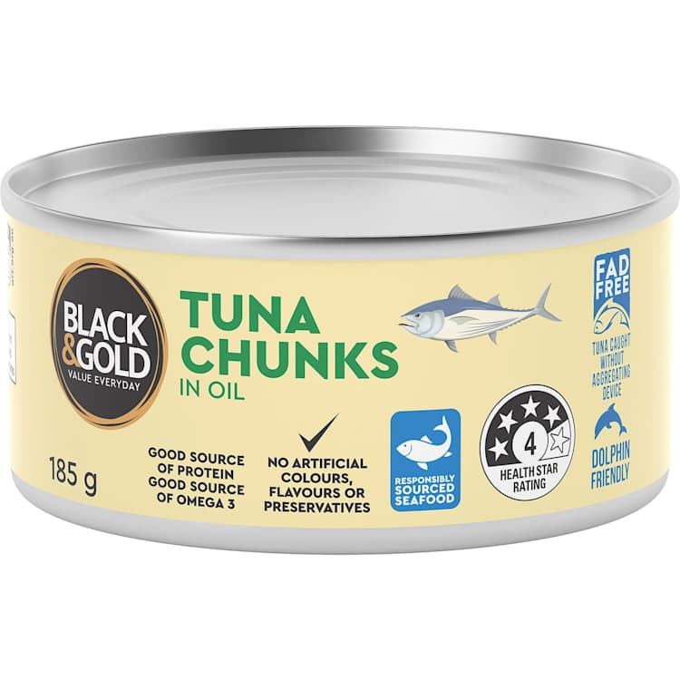 Black & Gold Tuna Chunk Oil