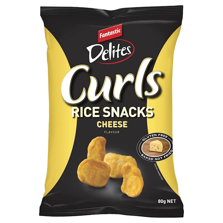 Fantastic Delites Curls Rice Snacks Cheese