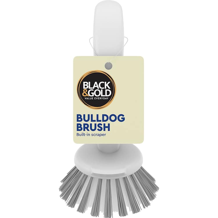 Black & Gold Bulldog Brush