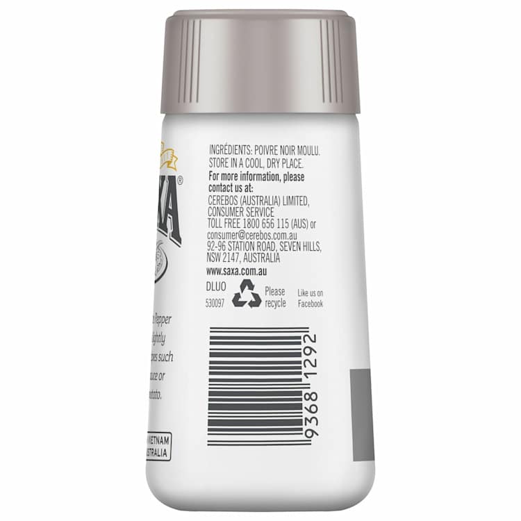 Saxa Pepper White Picnic Pack