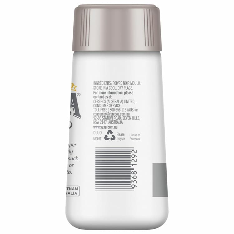 Saxa Pepper White Picnic Pack