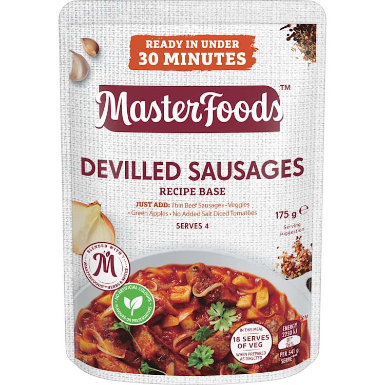 MasterFoods Devilled Sausages Recipe Base