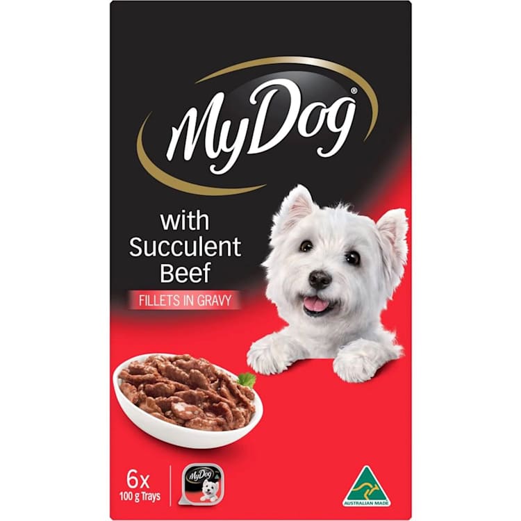 My Dog Fillets In Gravy With Succulent Beef Wet Dog Food