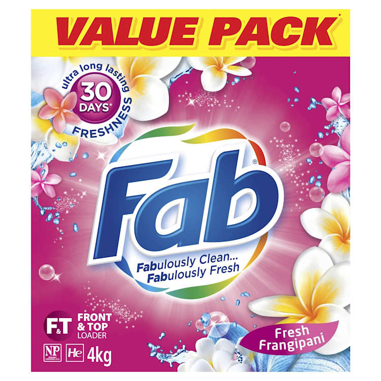 Fab Fresh Frangipani Laundry Powder Detergent