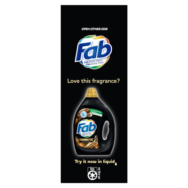 Fab Perfume Indulgence Gold Absolute Powder Laundry Washing Detergent